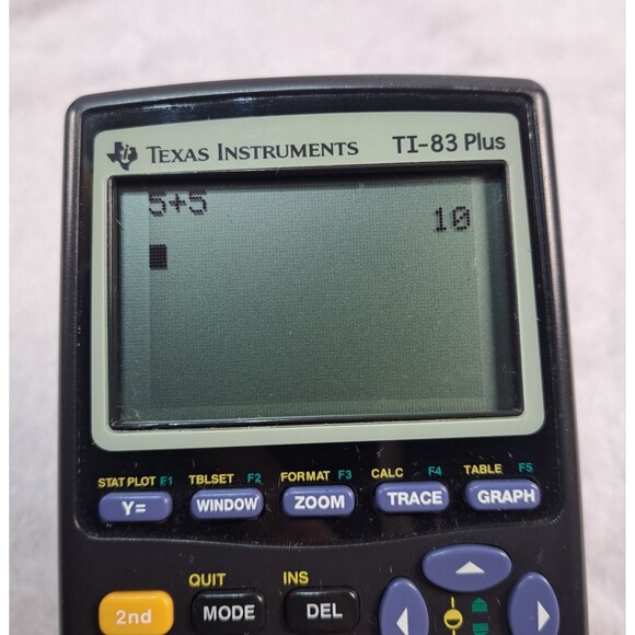 Texas Instruments TI-83 Plus TI 83+ Graphing Calculator & Cover Black WORKS - Picture 4 of 6